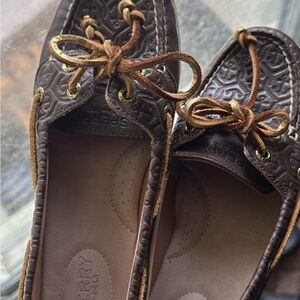 Sperry Brown Leather Loafers Classic Flats
